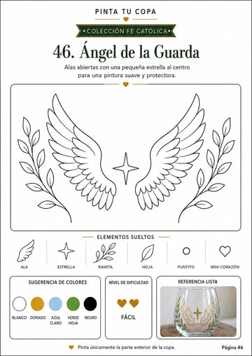 Plantilla 46 - Ángel de la Guarda, página interna de Pinta Tu Copa
